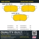 Purchase Top-Quality QUALITY-BUILT - 1001-0374C - Rear Disc Brake Pad Set pa6