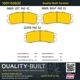 Purchase Top-Quality QUALITY-BUILT - 1001-0383C - Rear Disc Brake Pad Set pa6