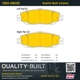 Purchase Top-Quality QUALITY-BUILT - 1001-0613C - Rear Disc Brake Pad Set pa5
