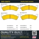 Purchase Top-Quality QUALITY-BUILT - 1001-0667C - Rear Disc Brake Pad Set pa6