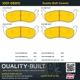 Purchase Top-Quality QUALITY-BUILT - 1001-0881C - Rear Disc Brake Pad Set pa6