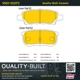 Purchase Top-Quality QUALITY-BUILT - 1001-1037C - Rear Disc Brake Pad Set pa2