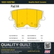 Purchase Top-Quality QUALITY-BUILT - 1001-1057BC - Rear Disc Brake Pad Set pa2