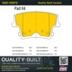 Purchase Top-Quality QUALITY-BUILT - 1001-1057C - Rear Disc Brake Pad Set pa2