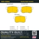 Purchase Top-Quality QUALITY-BUILT - 1001-1086C - Rear Disc Brake Pad Set pa3