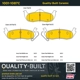 Purchase Top-Quality QUALITY-BUILT - 1001-1087C - Rear Disc Brake Pad Set pa2