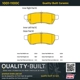 Purchase Top-Quality QUALITY-BUILT - 1001-1100C - Rear Disc Brake Pad Set pa6