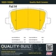 Purchase Top-Quality QUALITY-BUILT - 1001-1108C - Rear Disc Brake Pad Set pa2