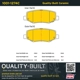 Purchase Top-Quality QUALITY-BUILT - 1001-1274C - Rear Disc Brake Pad Set pa4
