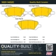 Purchase Top-Quality QUALITY-BUILT - 1001-1402C - Rear Disc Brake Pad Set pa6