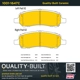 Purchase Top-Quality QUALITY-BUILT - 1001-1647C - Rear Disc Brake Pad Set pa1