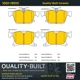 Purchase Top-Quality QUALITY-BUILT - 1001-1901C - Rear Disc Brake Pad Set pa2