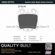 Purchase Top-Quality Rear Ceramic Pads by QUALITY-BUILT - 1003-0771C pa1