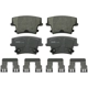 Purchase Top-Quality WAGNER - PD1057A - ThermoQuiet Disc Brake Pad Set pa1
