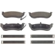 Purchase Top-Quality WAGNER - QC981 - ThermoQuiet Disc Brake Pad Set pa2
