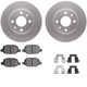 Purchase Top-Quality DYNAMIC FRICTION COMPANY - 4312-07002 - Rear Disc Brake Kit pa4