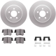 Purchase Top-Quality DYNAMIC FRICTION COMPANY - 4312-39018 - Rear Disc Brake Kit pa4