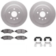 Purchase Top-Quality DYNAMIC FRICTION COMPANY - 4312-46032 - Rear Disc Brake Kit pa4