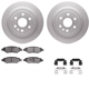 Purchase Top-Quality DYNAMIC FRICTION COMPANY - 4312-46034 - Rear Disc Brake Kit pa2