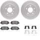 Purchase Top-Quality DYNAMIC FRICTION COMPANY - 4312-47022 - Rear Disc Brake Kit pa4