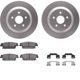 Purchase Top-Quality DYNAMIC FRICTION COMPANY - 4312-54076 - Rear Disc Brake Kit pa4