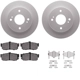 Purchase Top-Quality DYNAMIC FRICTION COMPANY - 4312-67008 - Rear Disc Brake Kit pa3
