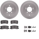 Purchase Top-Quality DYNAMIC FRICTION COMPANY - 4312-72020 - Rear Disc Brake Kit pa7