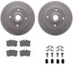 Purchase Top-Quality DYNAMIC FRICTION COMPANY - 4312-74012 - Rear Disc Brake Kit pa2