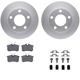 Purchase Top-Quality DYNAMIC FRICTION COMPANY - 4312-74013 - Rear Disc Brake Kit pa1