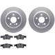 Purchase Top-Quality DYNAMIC FRICTION COMPANY - 4502-63143 - Rear Disc Brake Kit pa1