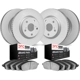 Purchase Top-Quality DYNAMIC FRICTION COMPANY - 4504-63015 - Front and Ensembre de disques de frein arrière pa1