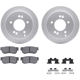 Purchase Top-Quality DYNAMIC FRICTION COMPANY - 4512-03100 - Rear Disc Brake Kit pa1