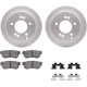 Purchase Top-Quality DYNAMIC FRICTION COMPANY - 4512-03100 - Rear Disc Brake Kit pa4