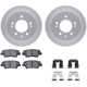 Purchase Top-Quality DYNAMIC FRICTION COMPANY - 4512-03133 - Rear Disc Brake Kit pa1