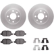 Purchase Top-Quality DYNAMIC FRICTION COMPANY - 4512-07007 - Rear Disc Brake Kit pa3