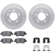 Purchase Top-Quality DYNAMIC FRICTION COMPANY - 4512-21050 - Rear Disc Brake Kit pa1