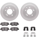 Purchase Top-Quality DYNAMIC FRICTION COMPANY - 4512-21050 - Rear Disc Brake Kit pa5