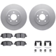 Purchase Top-Quality DYNAMIC FRICTION COMPANY - 4512-46104 - Rear Disc Brake Kit pa1