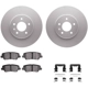 Purchase Top-Quality DYNAMIC FRICTION COMPANY - 4512-46104 - Rear Disc Brake Kit pa3