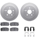 Purchase Top-Quality DYNAMIC FRICTION COMPANY - 4512-48140 - Rear Disc Brake Kit pa1