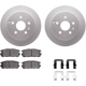 Purchase Top-Quality DYNAMIC FRICTION COMPANY - 4512-48140 - Rear Disc Brake Kit pa2
