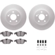 Purchase Top-Quality DYNAMIC FRICTION COMPANY - 4512-63187 - Rear Disc Brake Kit pa4