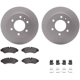 Purchase Top-Quality DYNAMIC FRICTION COMPANY - 4512-63246 - Rear Disc Brake Kit pa4