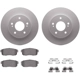 Purchase Top-Quality DYNAMIC FRICTION COMPANY - 4512-67086 - Rear Disc Brake Kit pa4