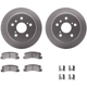 Purchase Top-Quality DYNAMIC FRICTION COMPANY - 4512-76104 - Rear Disc Brake Kit pa3