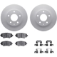 Purchase Top-Quality DYNAMIC FRICTION COMPANY - 4512-80077 - Rear Disc Brake Kit pa1