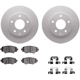 Purchase Top-Quality DYNAMIC FRICTION COMPANY - 4512-80077 - Rear Disc Brake Kit pa4