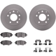 Purchase Top-Quality Rear Disc Brake Kit by DYNAMIC FRICTION COMPANY - 4512-80111 pa1