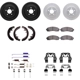 Purchase Top-Quality DYNAMIC FRICTION COMPANY - 4514-54229 - Geospec Rotors with 5000 Advanced Brake Pads pa1