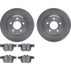 Purchase Top-Quality DYNAMIC FRICTION COMPANY - 6302-63186 - 3000 Plain Rear Brake Kit pa2